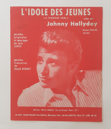 Partition johnny hallyday - partition,