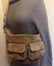 Sac à main vintage ou épaule en velours vert clair, sacoche, besace GAP