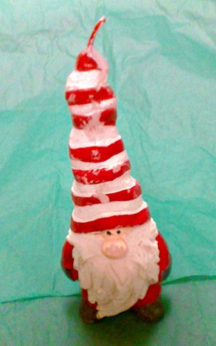 Christmas candle santa - christmas,