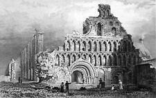 ROYAUME-UNI - PRIEURÉ SAINT BOTOLPHE, COLCHESTER (ESSEX) - Gravure XIXème