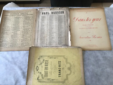 4 Partitions Ancienne  Piano