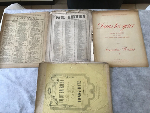 Partitions ancienne piano - partitions,