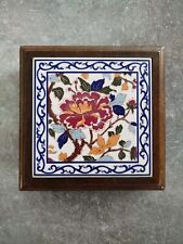 Dessous De Plat Faïence De Gien Modèle Pivoine