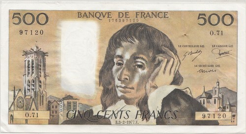 France billet 500 - billet, francs