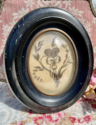 Ancien reliquaire cheveux - de,