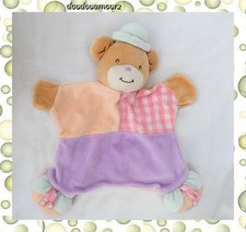 Doudou Peluche Plat Ours Parme