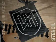 POCHOIR STENCIL MARQUAGE  PANZER WAFF 2/ 12CM  .  jeep willys 