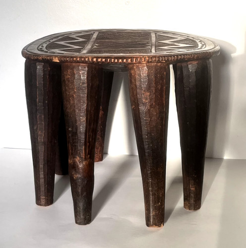 Tabouret traditionnel africain - tabouret,