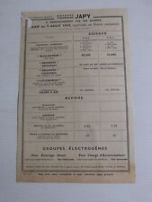 prospectus moteur fixe JAPY 