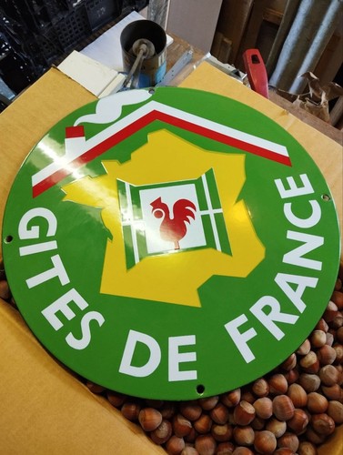 Plaque émaillée des années - émaillée,