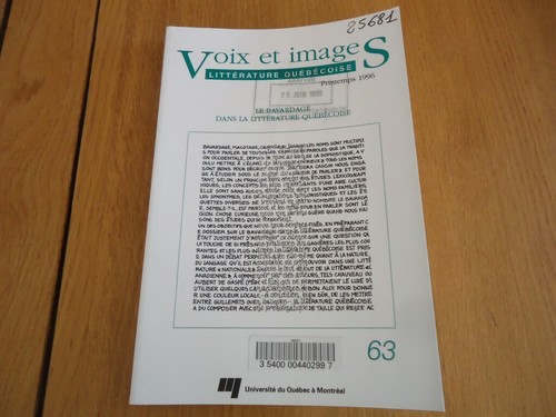 Litterature quebecoise 63 - litterature,
