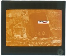 Grotte, enfants, nature, photo plaque de verre, couleur, positif 8,5x10 cm