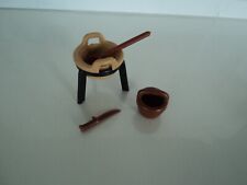 PLAYMOBIL vintage western indiens marmite louche couteau panier 3355 3406 3483