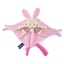 Doudou et Compagnie Lapin Rose avec Marionnettes à Doigt Coucou Mon Bébé