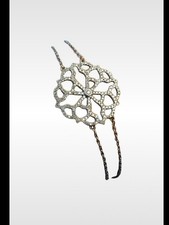 Bracelet or 18 carats 750 pavage Diamant Signé Vanessa Tugendhaft 