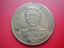 MEDAILLE  BRONZE CAMPAGNE DAHOMEY GENERAL DODDS 1892 KOTONOU DOGBA KANA ABOMEY