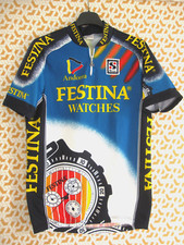 Maillot cycliste Festina Watches Andorra Sibille Cycling jersey homme - L
