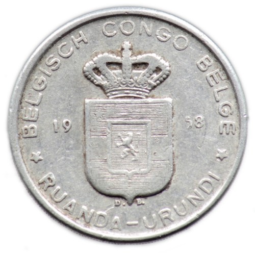 Francs 1958 congo belge - 5,