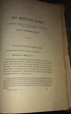JUDAÏCA.NUMISMATIQUE. LES MONNAIES JUIVES.REINACH.1887.