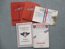Rare Lot de 5 cartes