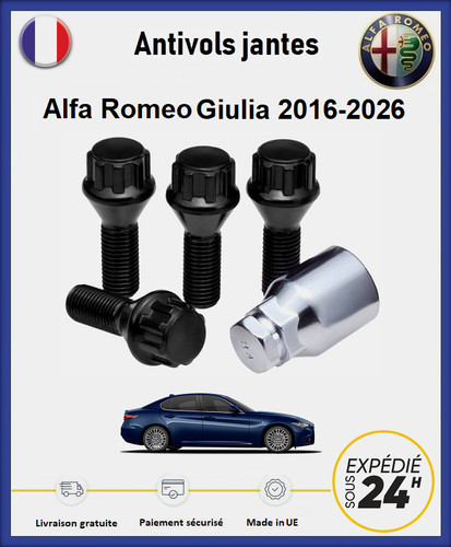 Ecrous antivol roues noir - de,