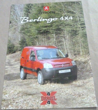 2006 CITROEN BERLINGO 4X4 DANGEL Catalogue Brochure Prospekt Folder Dépliant Pub