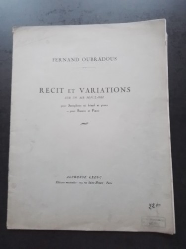 Partition piano basson recit - ,