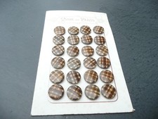 24 boutons ancien en corozo