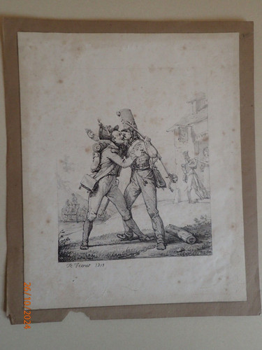 Lithographie 1818 horace - 1818,