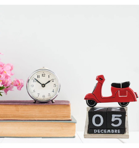 Calendrier perpétuel bois - en,
