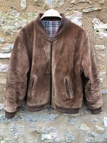 Veste daim vintage homme - veste,