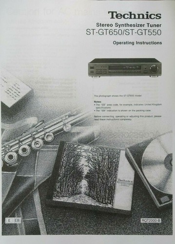 Technics gt650 gt550 - technics, st-gt550