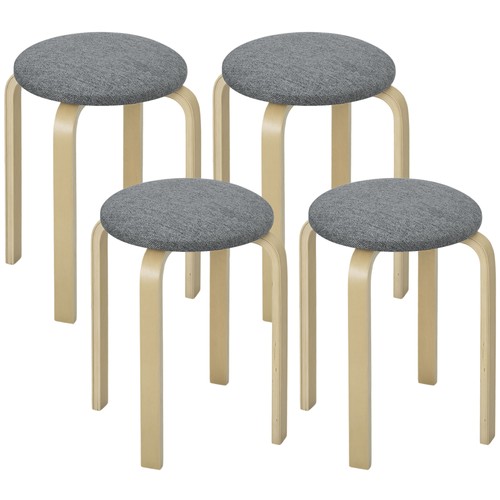 Homcom ensemble tabourets - de,