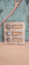 Triple bouton sonnette sur marbreVintage