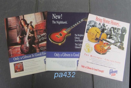 All three gibson guitar - gibson, print