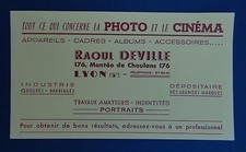 Buvard Raoul DEVILLE photo cinéma LYON appareil cadre album Blotter Löscher