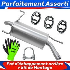 Pot d’échappement arrière pour Opel Corsa 3 III C Hayon 1.2 1.4 (2000-07/2006)
