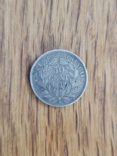 France Napoléon III Pièce Argent 50 Cent. Centimes 1859 A Paris P2760