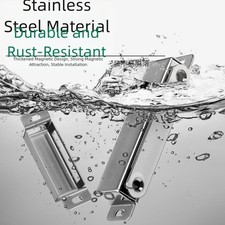 Serrure Magnétique Forte pour Meubles Portes Armoire Acier Inoxydable 6 Pièces
