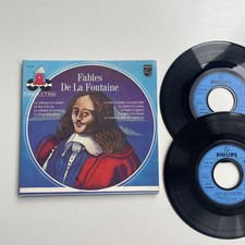 Double EP Various – Les Fables De La Fontaine - Livre disque PHILIPS 6198040