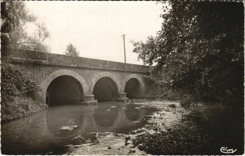 Cpa ferte loupiere pont sur - ferte-loupiere,