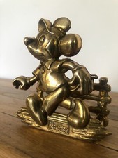 Vintage - Ancien porte lettre en laiton Mickey - Walt Disney production - 1960