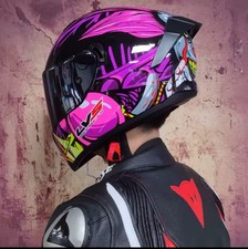 Casque Moto Homme Femme Double Visière Sécurité Locomotive Cascos Capacete