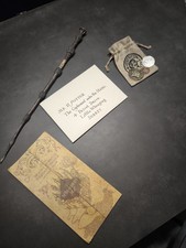 Goodies Harry potter baguette suro carte maraudeur pièces banque gringott Lettre