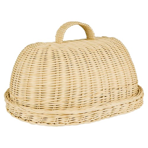 Cloche alimentaire rotin - alimentaire,
