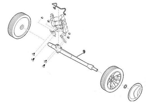 Axe roues motoculteur modèles - roues,