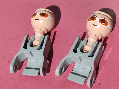 Playmobil squelettes têtes - x2,