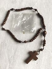 CHAPELET EN PERLES DE BOIS