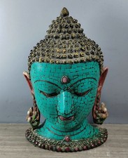 Statue de masque de tête de