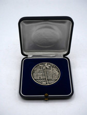 RARE MEDAILLE EN ARGENT MASSIF 925 MILLIEMES BANQUE INDOSUEZ LUGANO OTTOBRE 1985